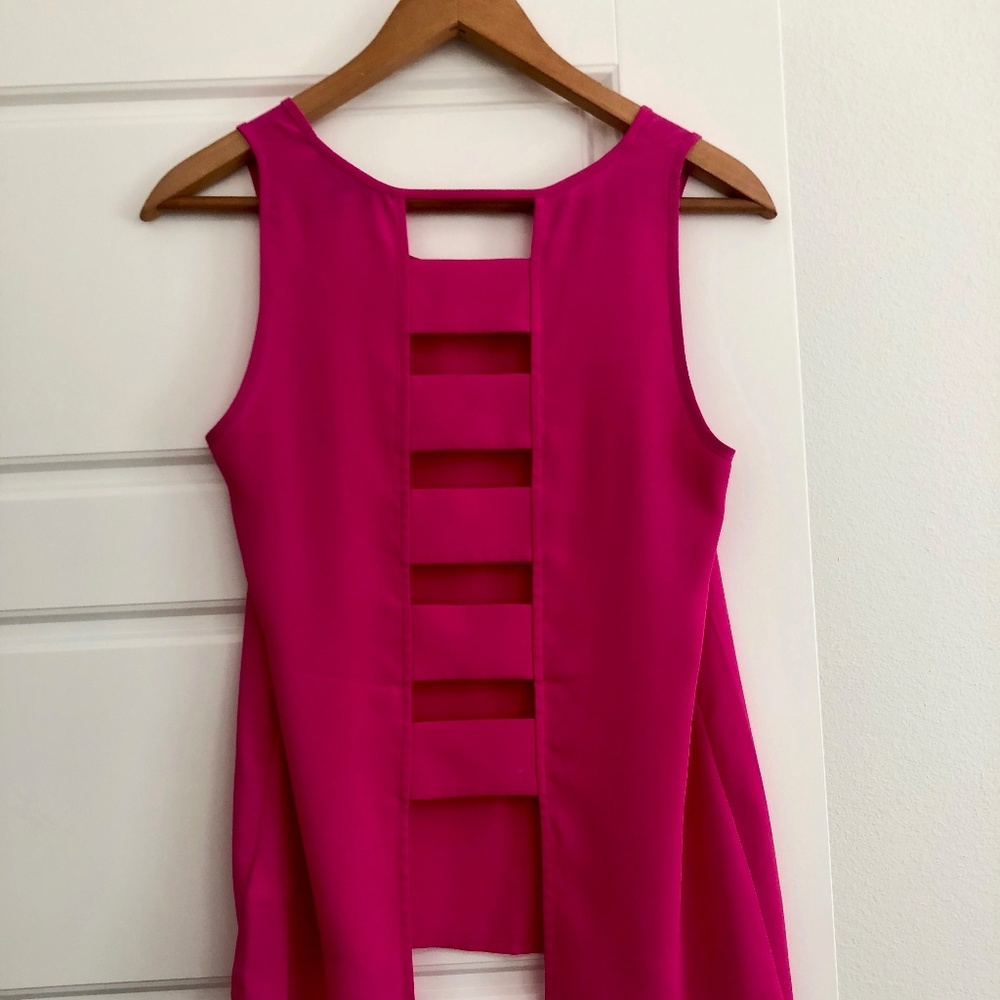 SEXY Express Lattice Back Top